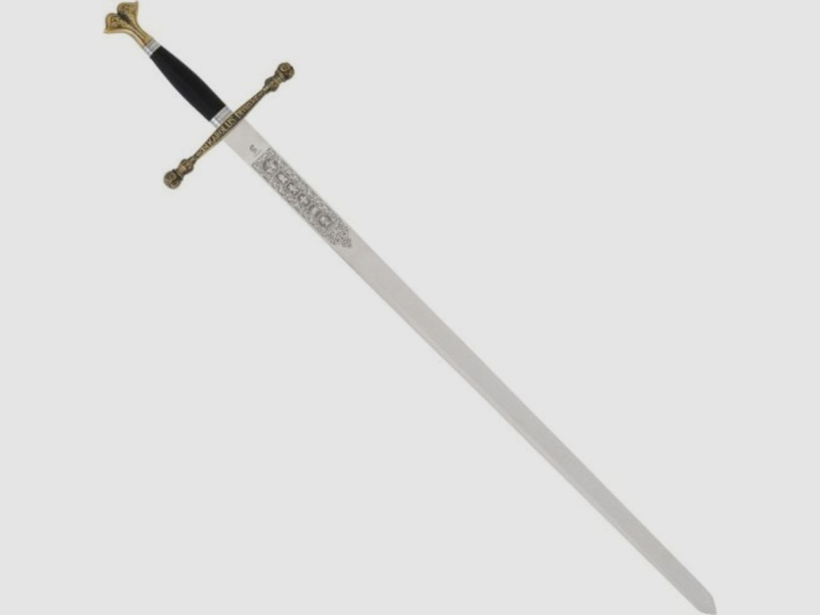 Schwert Kaiser Karl V. mit Metall Griff
