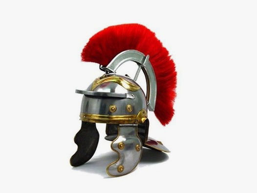 Römischer Centurio Helm mit roter Crista