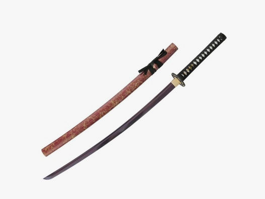 Red Samurai Katana mit roter Klinge