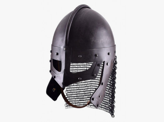 Wikinger Masken Helm inklusive Lederinlay