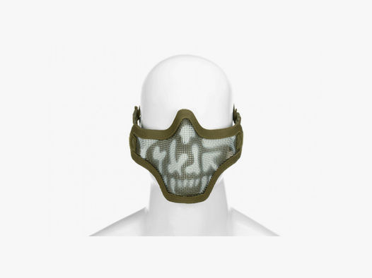 Steel Half Face Mask Death Head