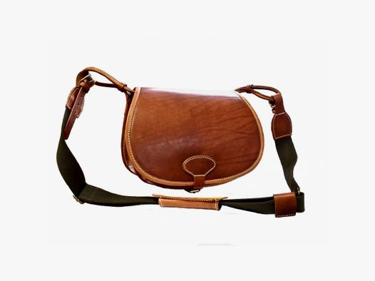 Jagdtasche aus Echtleder im Vintage-Stil