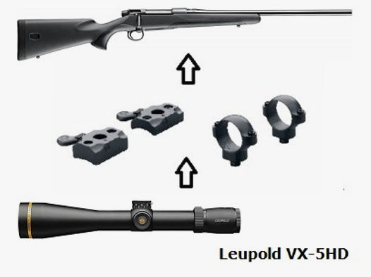 Mauser M18 + Leupold VX-5 HD 3-15x56 + Montage + ... Komplettpaket