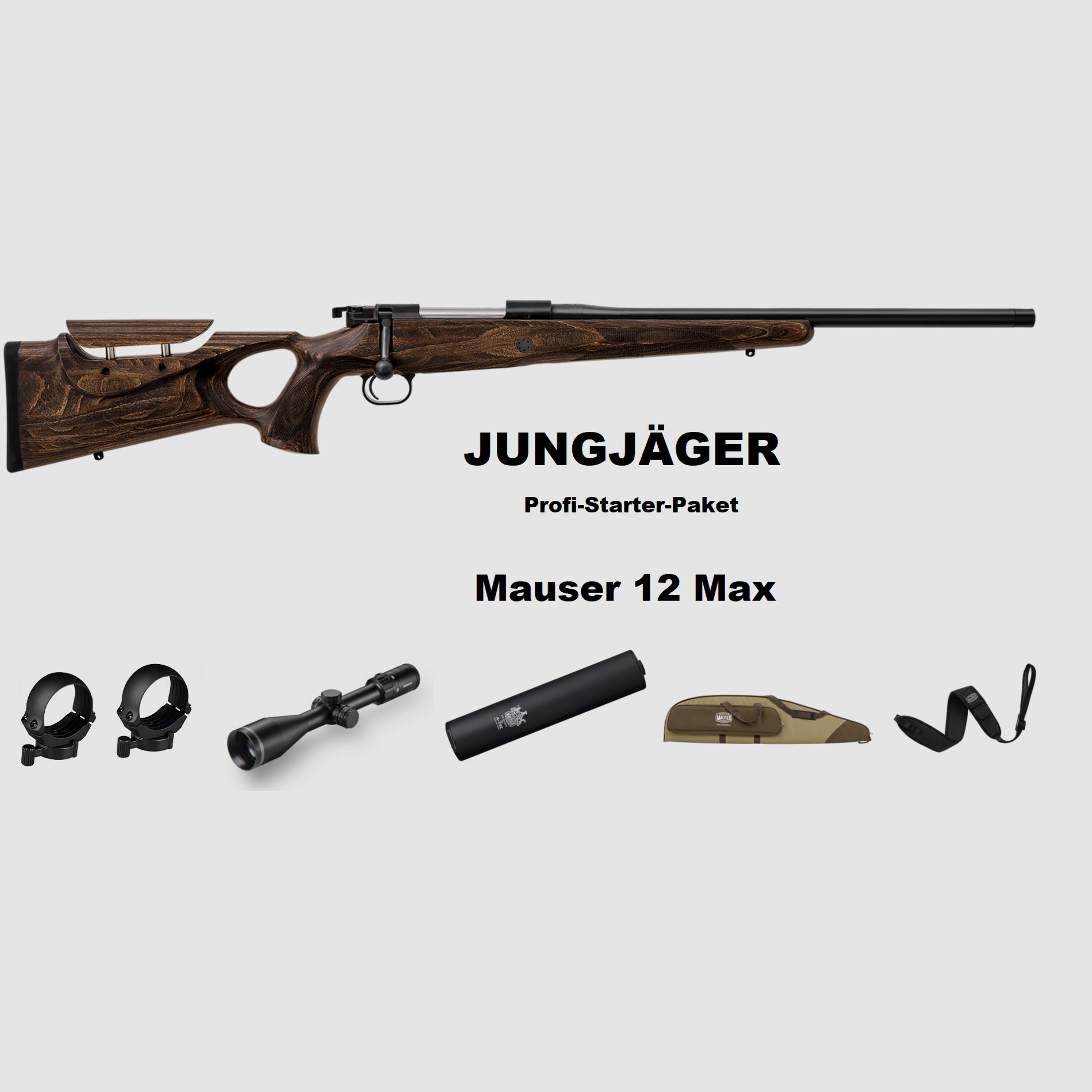 Mauser 12 Max ... / Jungjäger-Paket