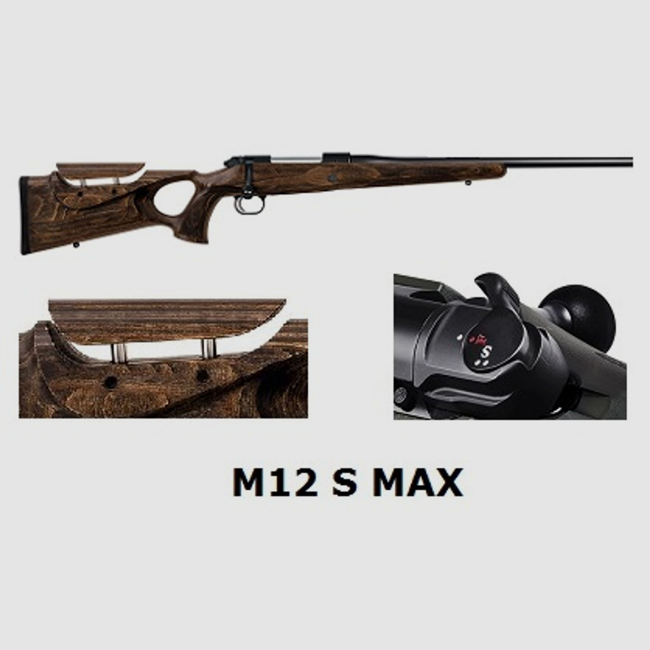 Mauser M12 MAX (Handspannung) Mündungsgewinde Repetierbüchse