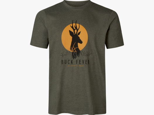 Seeland Herren T-Shirt Buck Fever Pine Green Melange