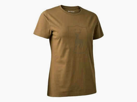 Deerhunter Damen Logo T-Shirt Butternut 42