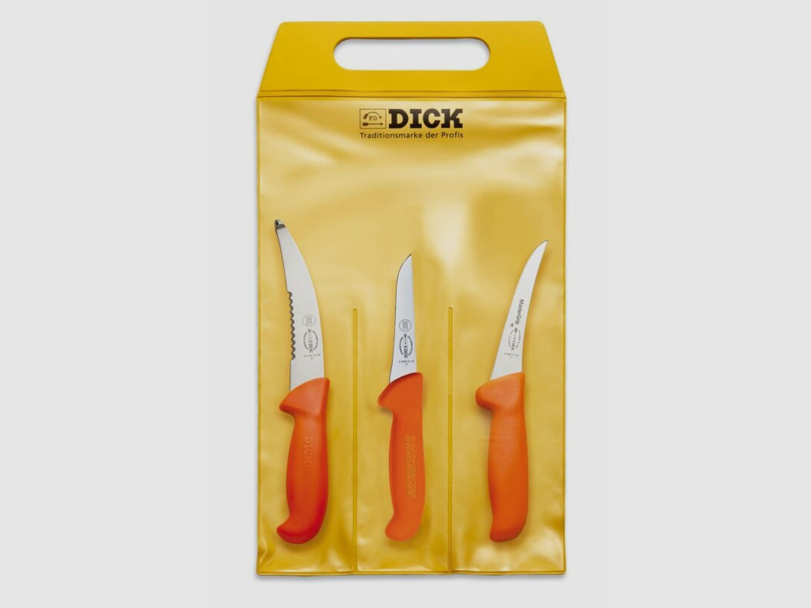 Dick Mastergrip Messer-Set Jagd Outdoor 3-Teilig Orange