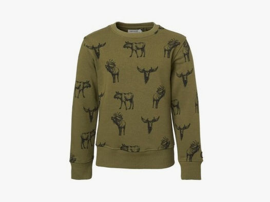 Chevalier Kinder Sweatshirt Moose Forest Green Moose 140