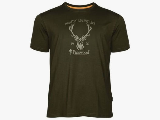Pinewood Herren T-Shirt Red Deer Green M