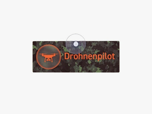 Wilde Hilde Saugnapfschild ""Drohnenpilot"" II
