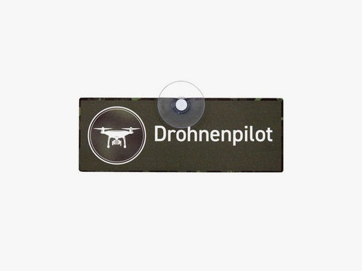 Wilde Hilde Saugnapfschild ""Drohnenpilot"" III
