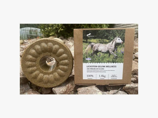 Wildlutscher Leckstein für Pferde und Ponys Chiasamen - Knochen & Gelenke 1,8 kg