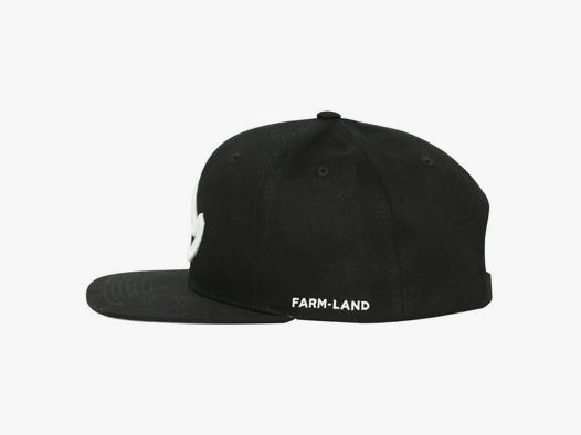 Farm-Land Snapback Cap 6-Panel Black