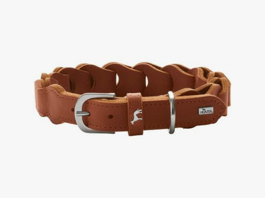 Hunter Halsband Solid Education Chain Cognac 50/S-M