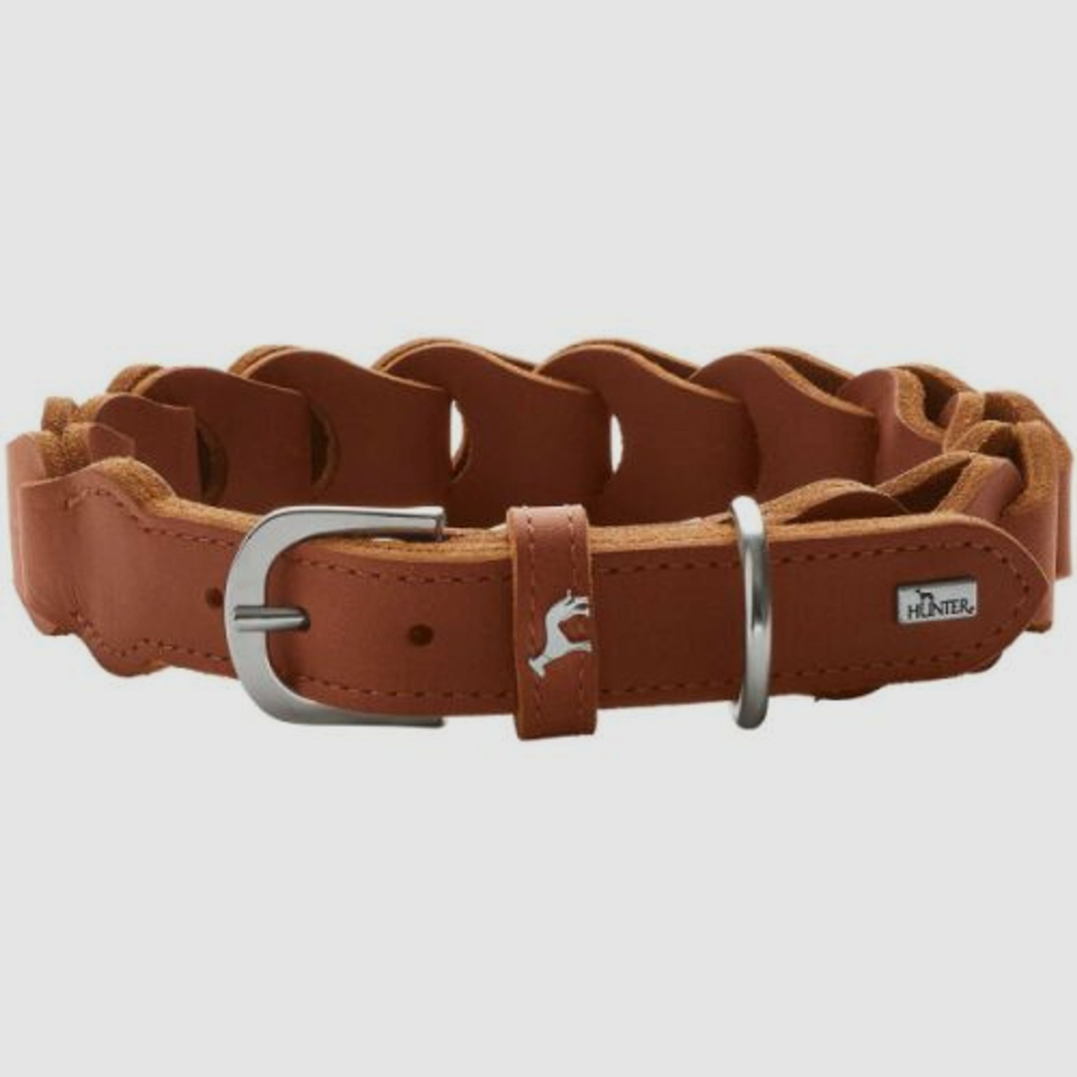 Hunter Halsband Solid Education Chain Cognac 50/S-M