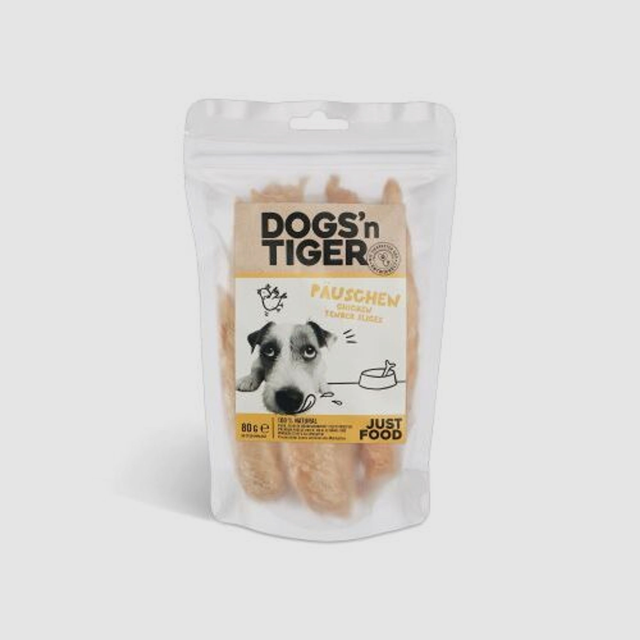 Dogs `n Tiger Hundesnack P?uschen Huhn 80g
