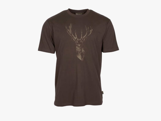 Pinewood Herren T-Shirt Red Deer Braun