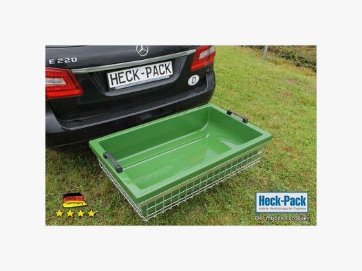 Heck-Pack Transportbox/Wildwanne Vario Grün für Hecktransporter