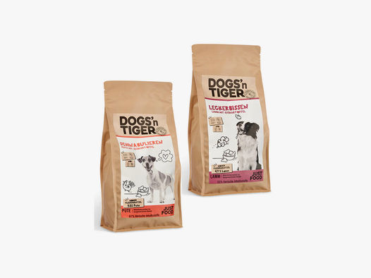 Dogs’n Tiger Probierpaket Hunde Trockenfutter 2x2kg