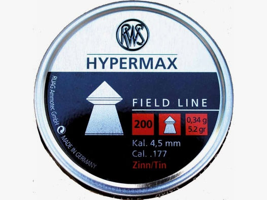 RWS Hyper Max bleifrei 4,5 mm 200 St.
