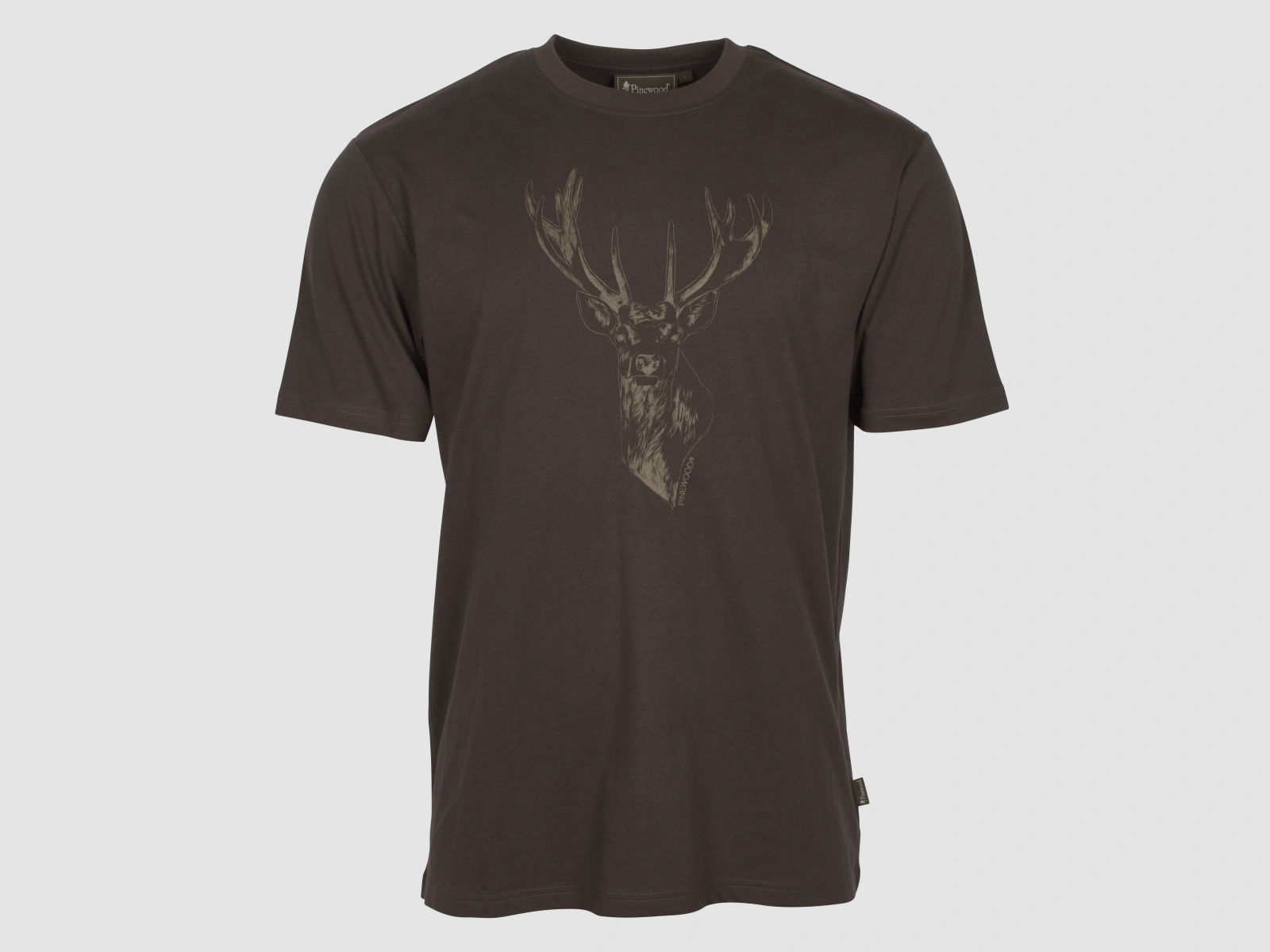 Pinewood Red Deer T-Shirt suede-brown