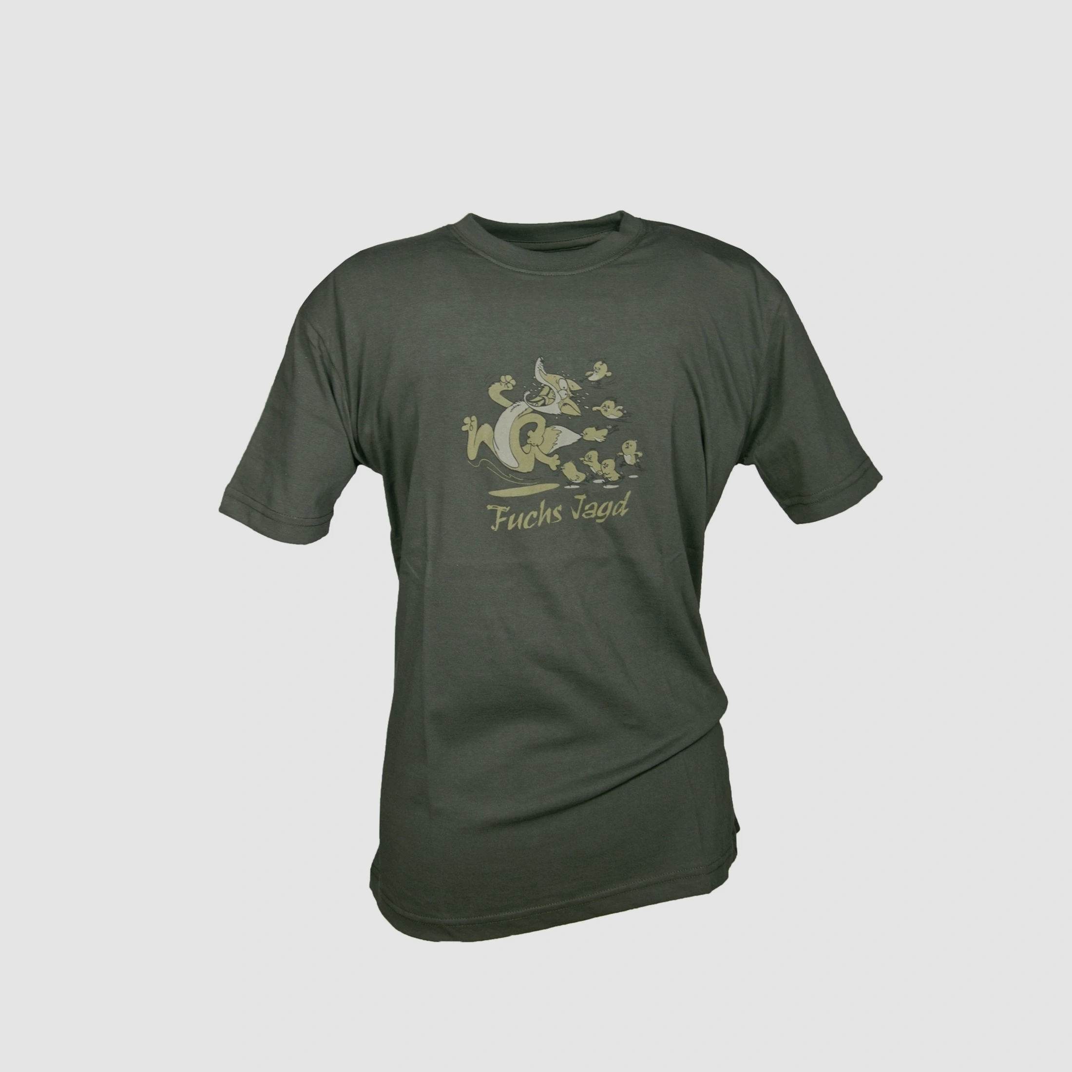 Kinder T-Shirt Fuchsjagd Gr.140 oliv