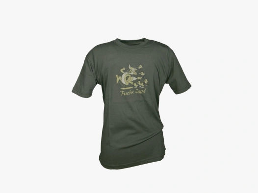 Kinder T-Shirt Fuchsjagd oliv