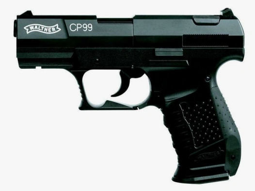 Luftpistole Walther CP99 CO2 schwarz, 3,3 Zoll, 4,5mm,