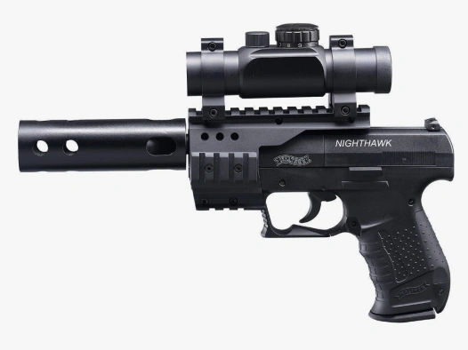 Walther Nighthawk CO2 Set, schwarz, 4,5mm