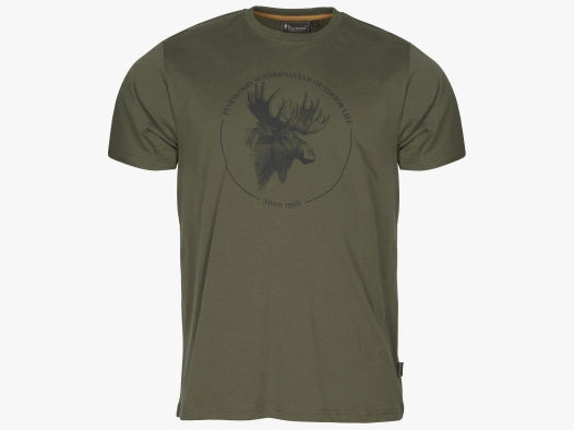 Pinewood T-Shirt Moose olive