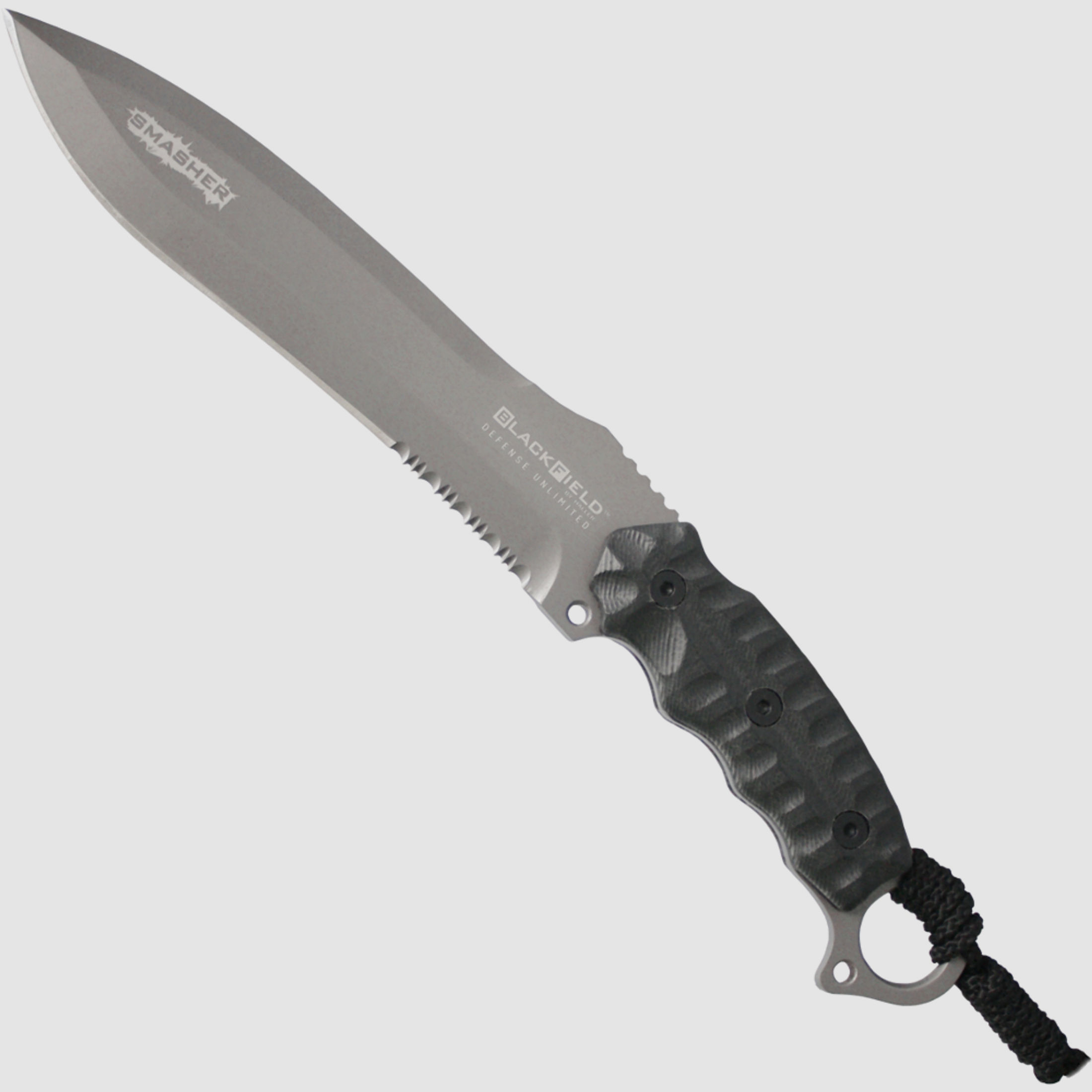 BlackField SMASHER großes Einsatz-Messer mit Nylon-Scheide