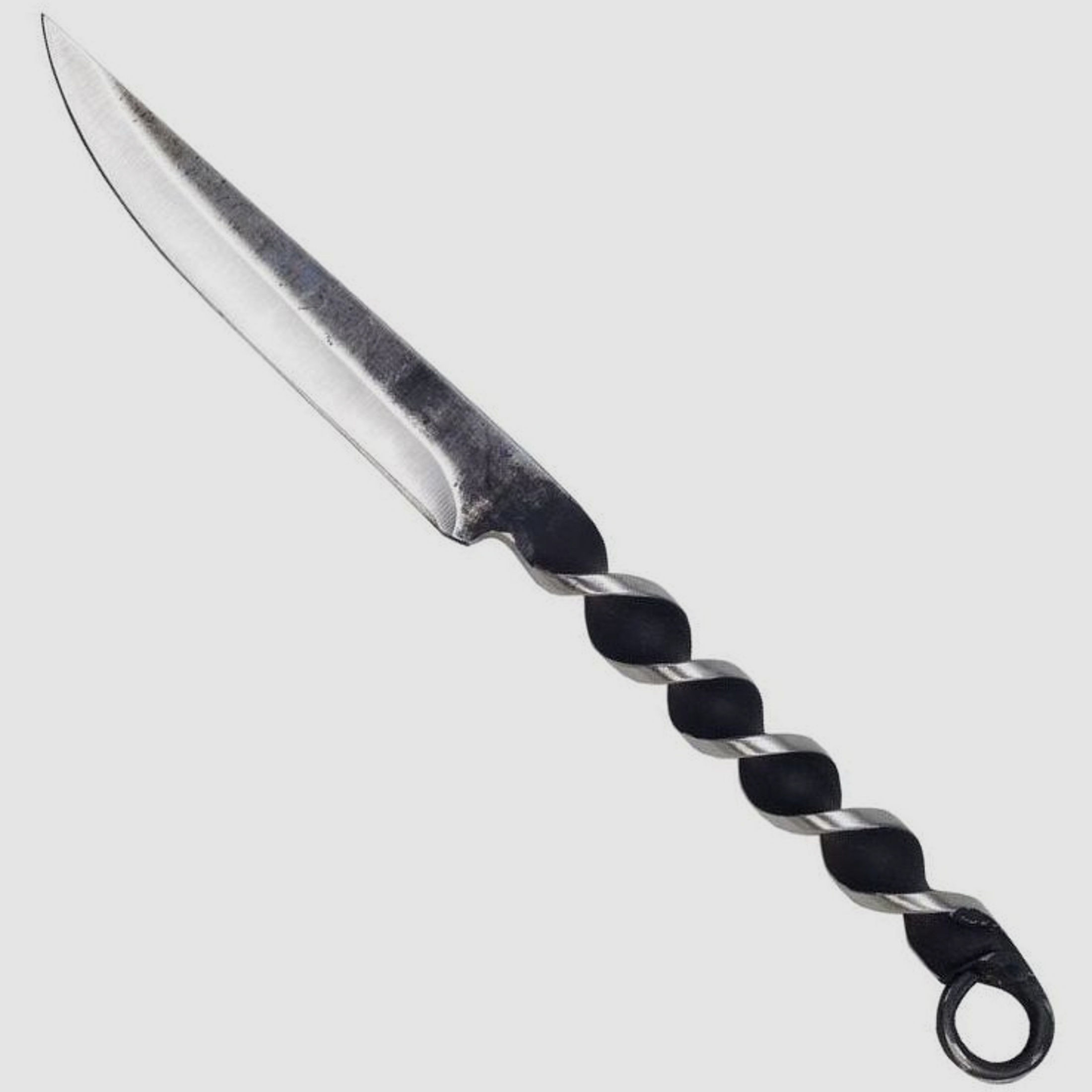 geschmiedetes Mittelalter-Messer mit gedrehtem Griff