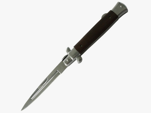 Stiletto Taschenmesser Ebenholzgriff legales Zweihand-Messer