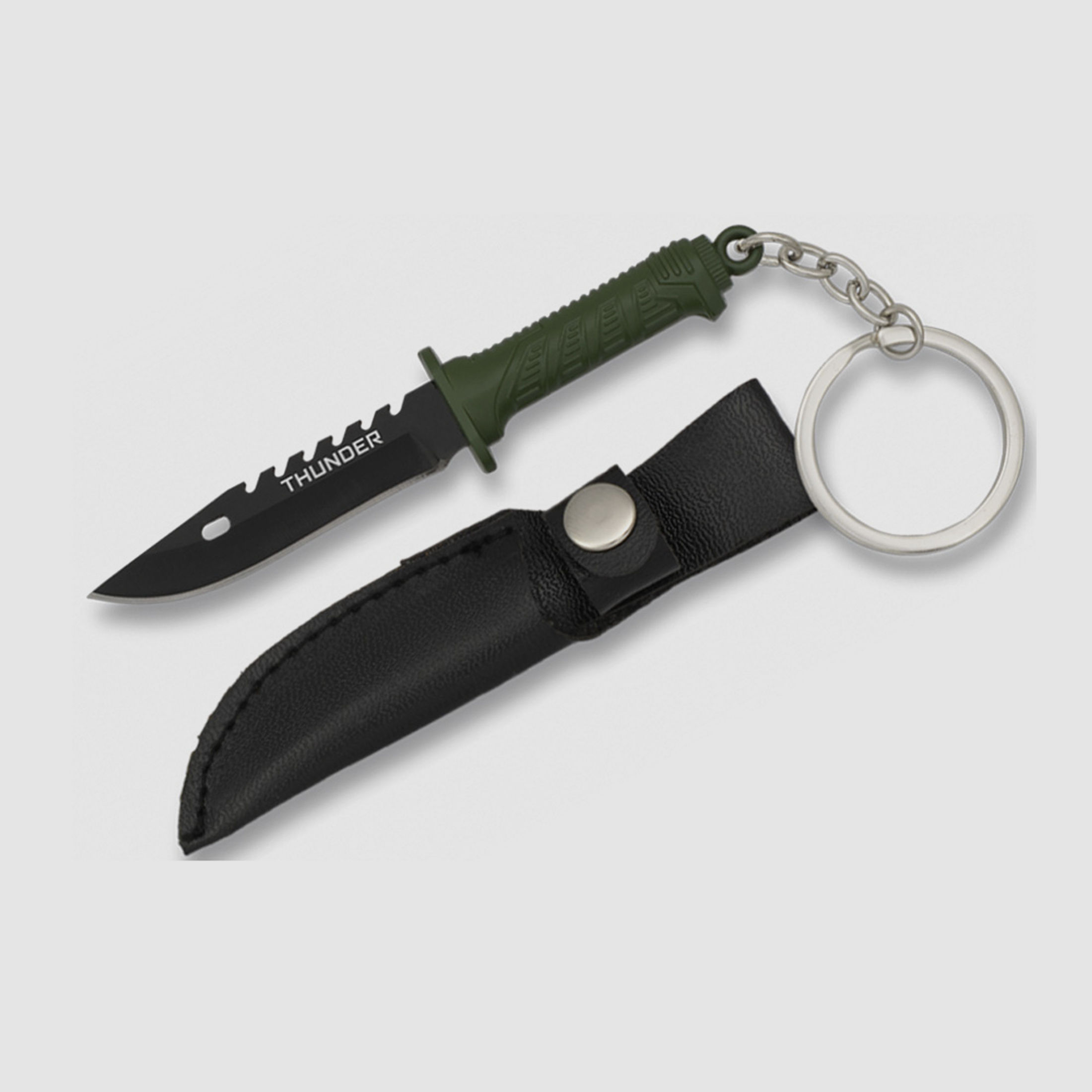 Mini-Survival-Messer Schlüsselanhänger scharfe Klinge