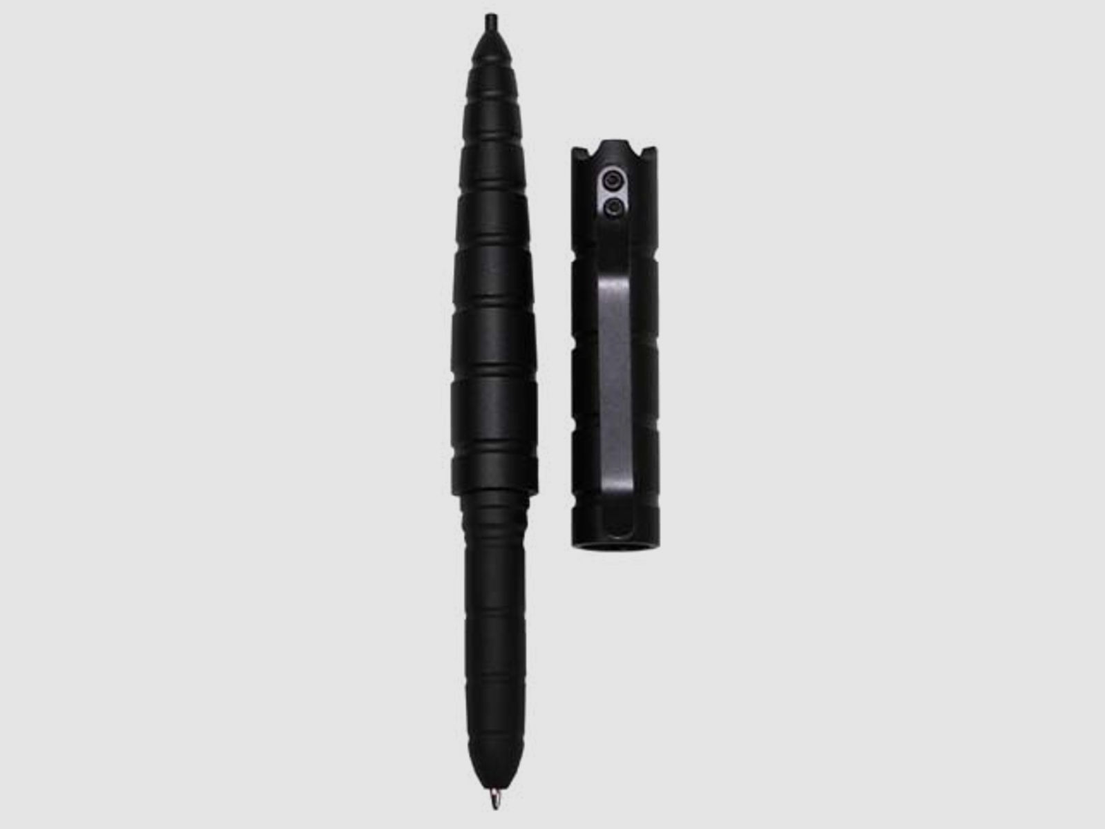 Kugelschreiber, "Tactical", schwarz, 14 cm