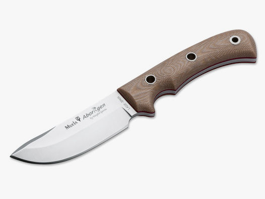 Muela Aborigen Outdoor- Jagd-Messer mit Feuerstarter Horn