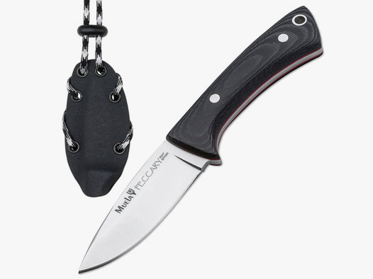 Kleines Muela Neck Knive  Messer Peccary mit Kydex-Scheide