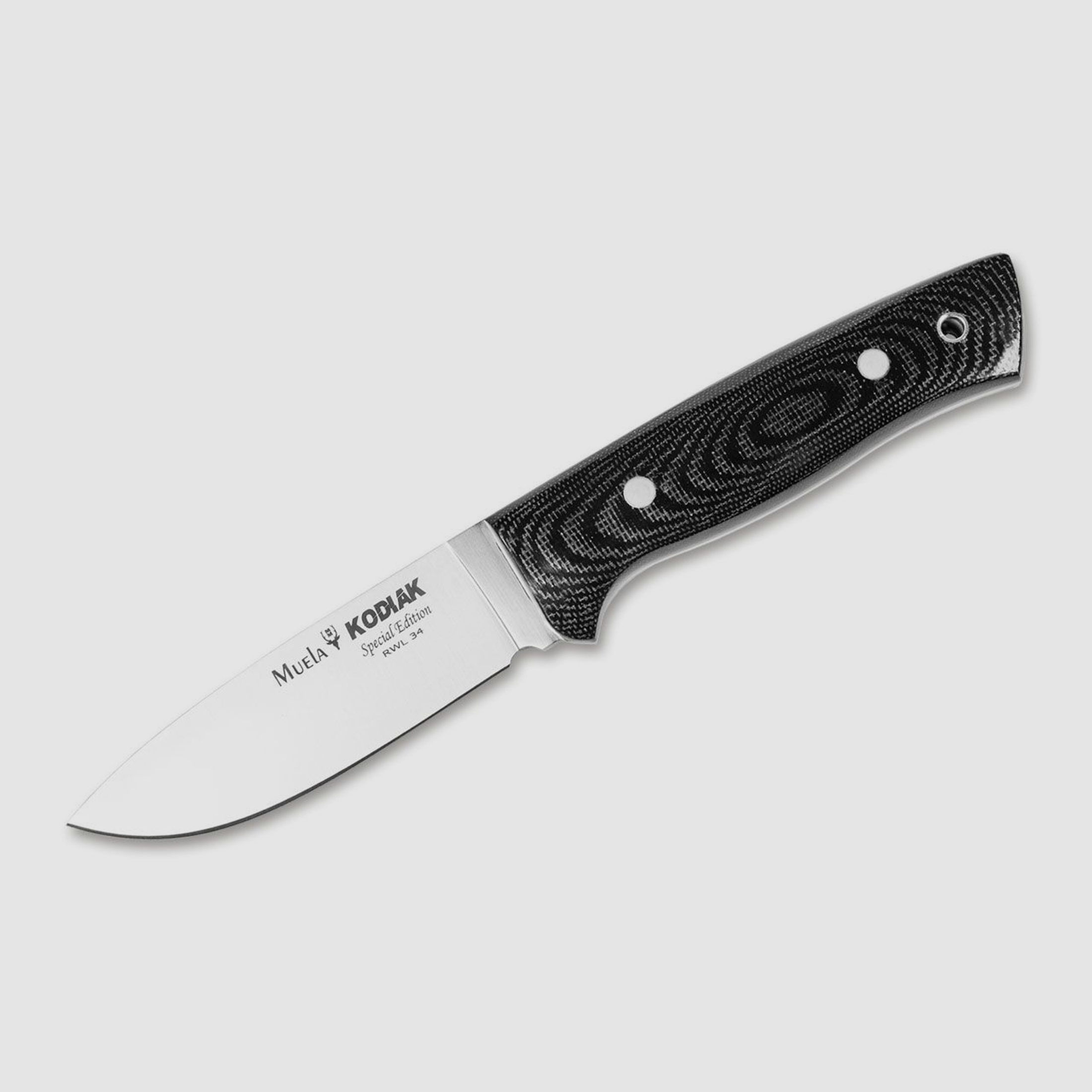 Messer Kodiak RWL 34 mit hochwertiger Lederscheide und Geschenk-Box