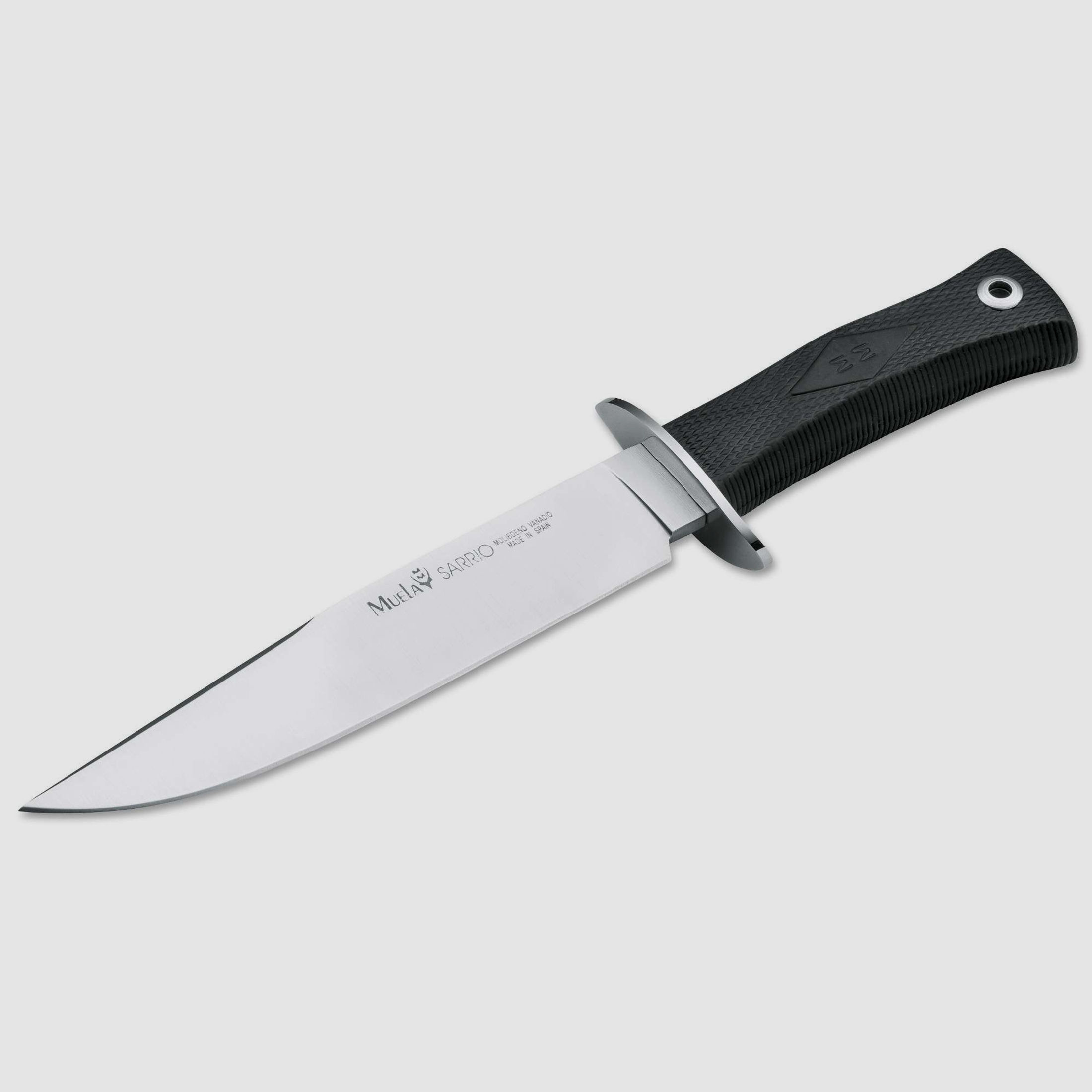 Sarrio Bowie Messer mit Lederscheide und rutschfestem Griff