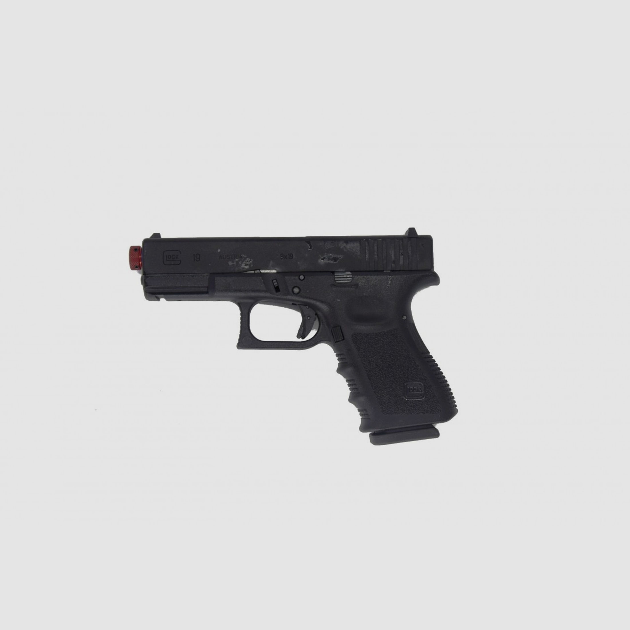 LASER AMMO - Umarex Glock 19 GBB mit R.E.A.L. Kit Green Gas