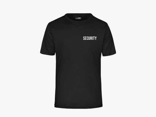 Funktionsshirt für Dienst und Sport Schwarz 2XL Security