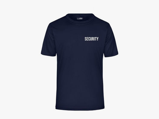 Funktionsshirt für Dienst und Sport Navy Blau S Security