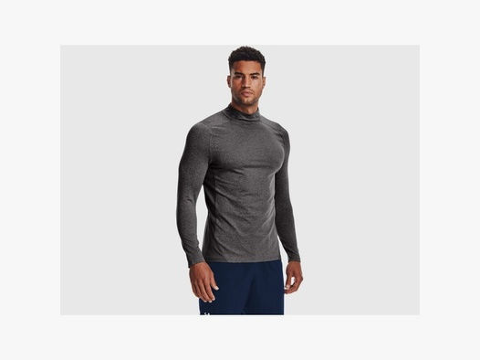 Under Armour ColdGear Armour Fitted Mock Longsleeve T-Shirt Charcoal S