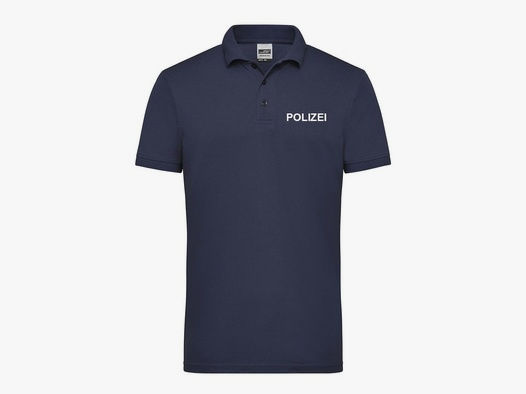 Funktions Polo für Dienst und Sport Navy Blau M POLIZEI