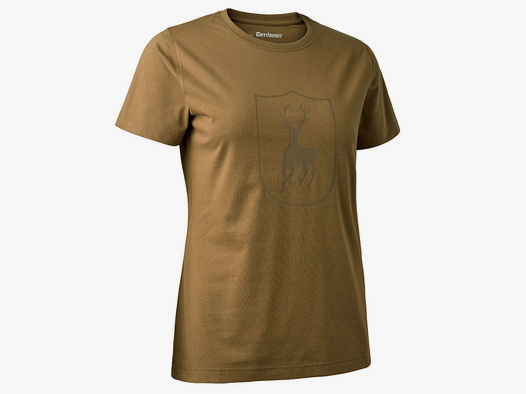 Deerhunter Damen Logo T‑Shirt hellbraun