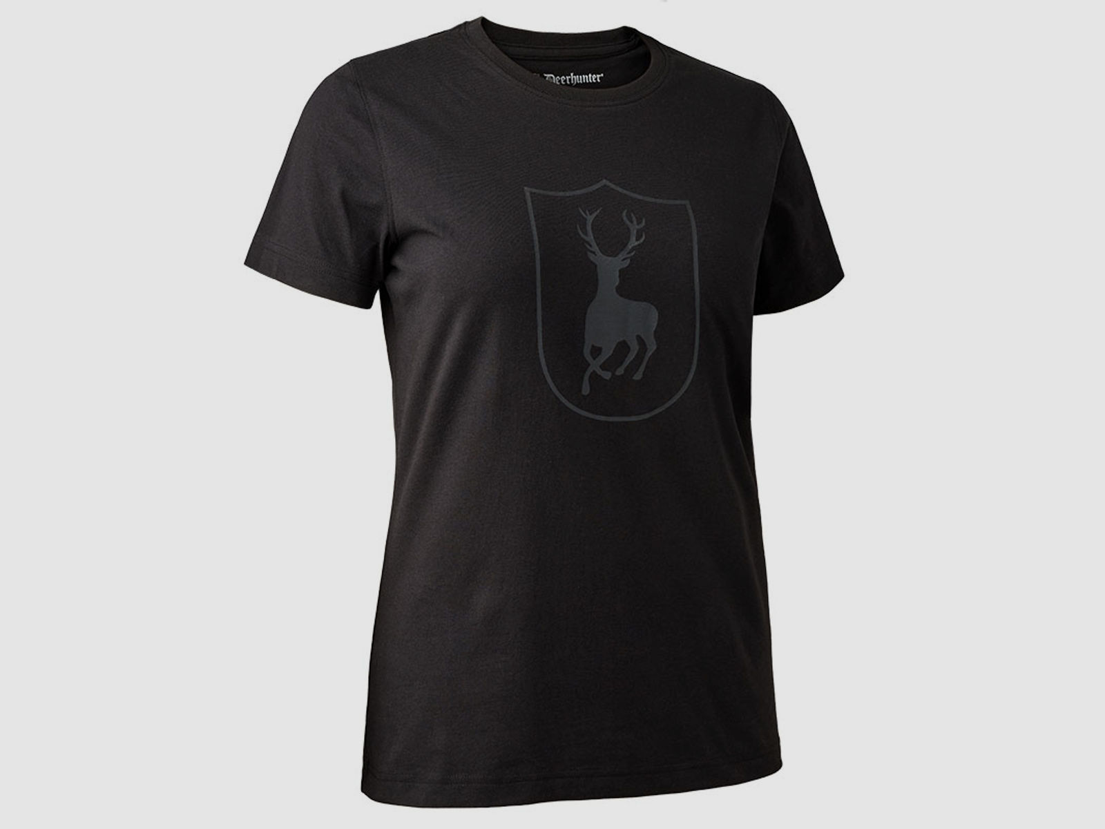 Deerhunter Damen Logo T‑Shirt schwarz