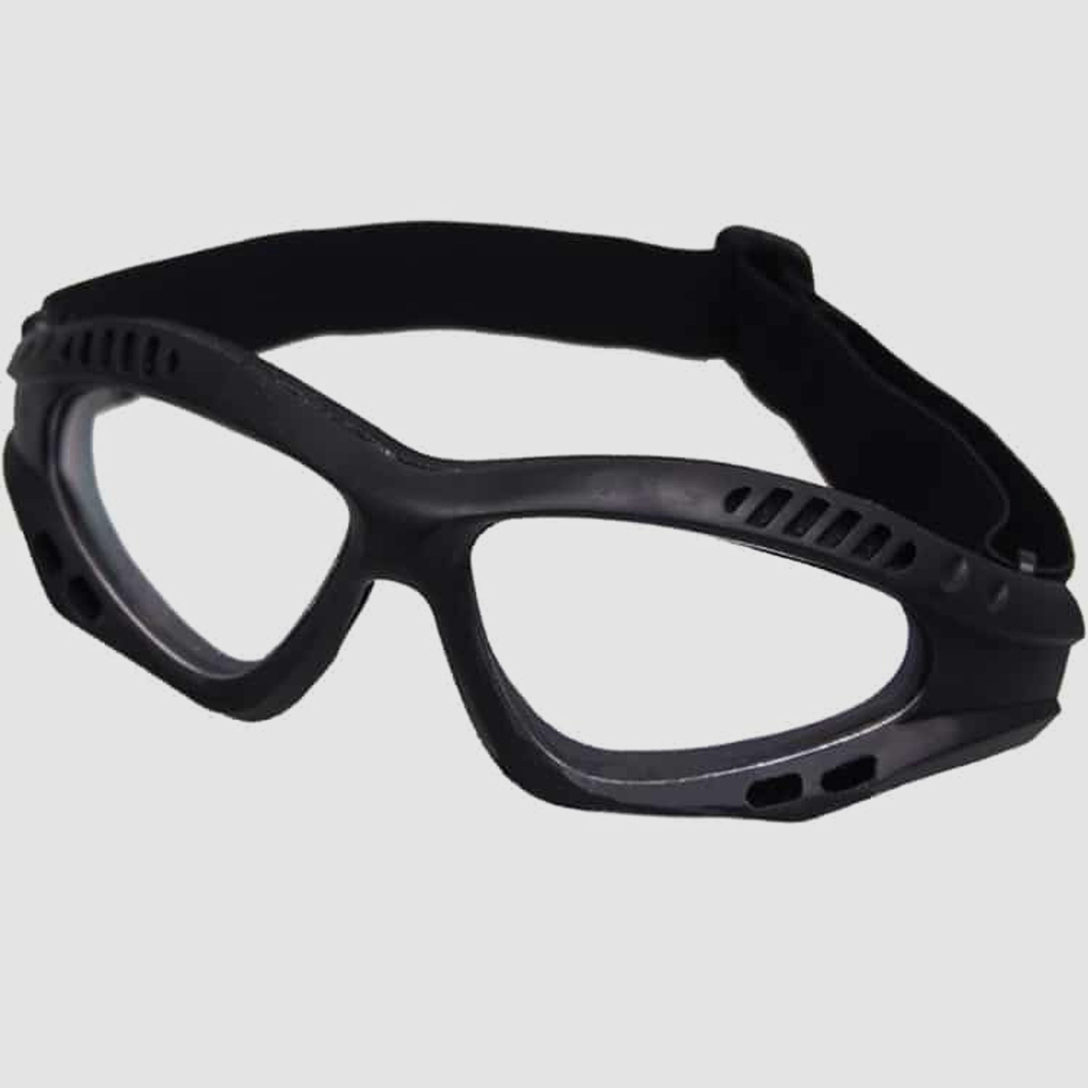 DELTA SIX FlexProtect Airsoft Schutzbrille (schwarz - klares Glas)