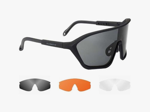 SwissEye DEVIL Airsoft Schutzbrille incl. 3 Gläser (schwarz)