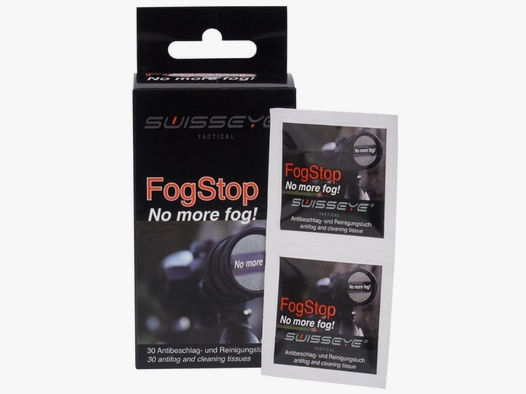 SwissEye FogStop Anti-Beschlag Reinigungstücher (30 Stück)